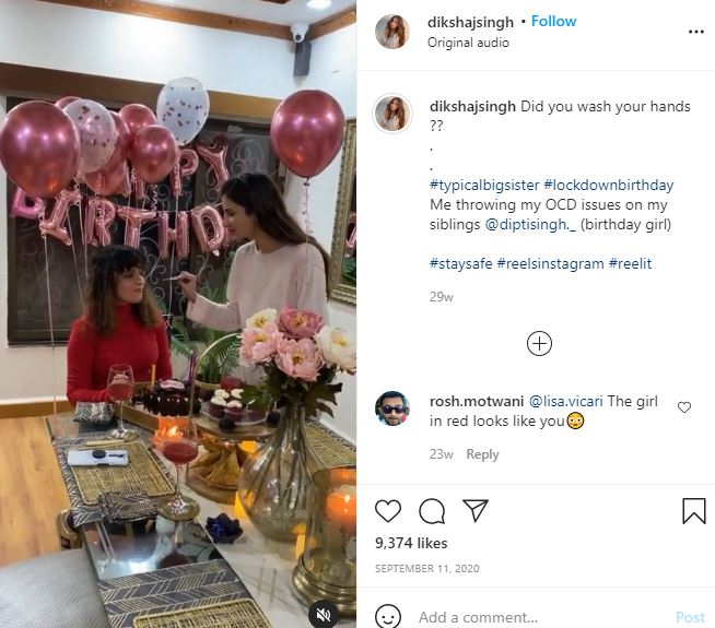 Diksha Singh Wiki, Height, Age, Boyfriend, Family, Biography & More 9 Diksha Singh celebrating her sister's birthday