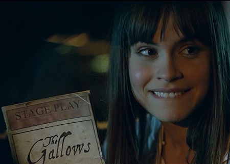 Ema Horvath performed the major role as Auna Rue in The Gallows Act II