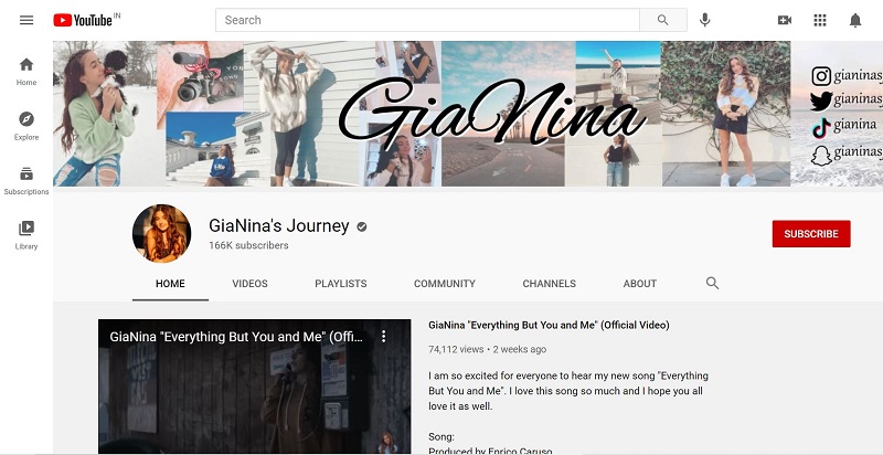 GiaNina Paolantonio Wiki, Height, Age, Boyfriend, Family, Biography & More 18 GiaNina Paolantonio YouTube Channel