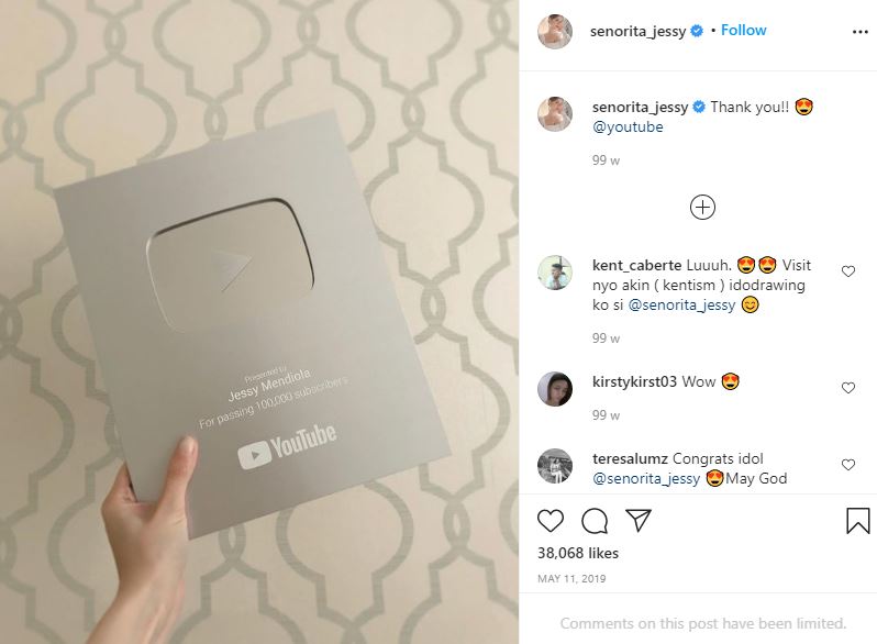 Jessy Mendiola Wiki | Age, Husband, Height, Family, Biography & More 24 Jessy Mendiola first Youtube play button