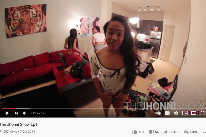 Jhonni Blaze posted her first video on YouTube on October 07, 2014