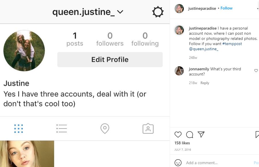 Justine Paradise Wiki | Height, Age, Boyfriend, Family, Biography & More 17 Justine Paradise Instagram accounts