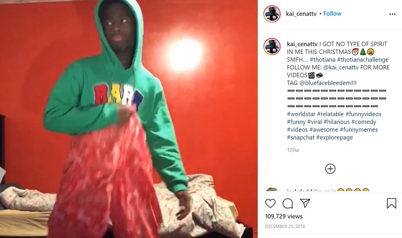 Kai Cenat Wiki | Height, Age, Net worth, Girlfriend, Family, Biography & More 14 Kai Cenat Instagram debut post