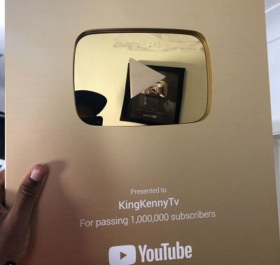 King Kenny gold play button