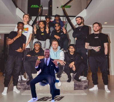 King Kenny with Sidemen crew