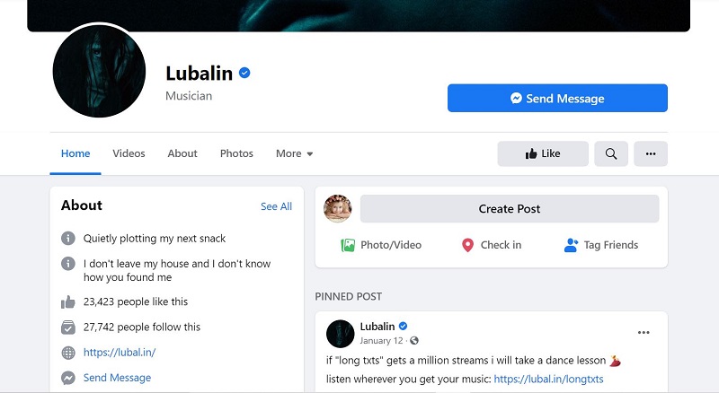 Lubalin Wiki, Age, Height, Girlfriend, Family, Biography & More 18 Lubalin Facebook account