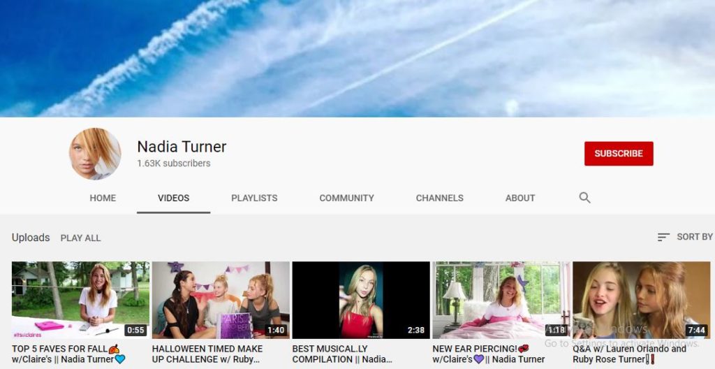 Nadia Turner Wiki, Height, Age, Boyfriend, Family, Biography & More 17 Nadia Turner Youtube channel