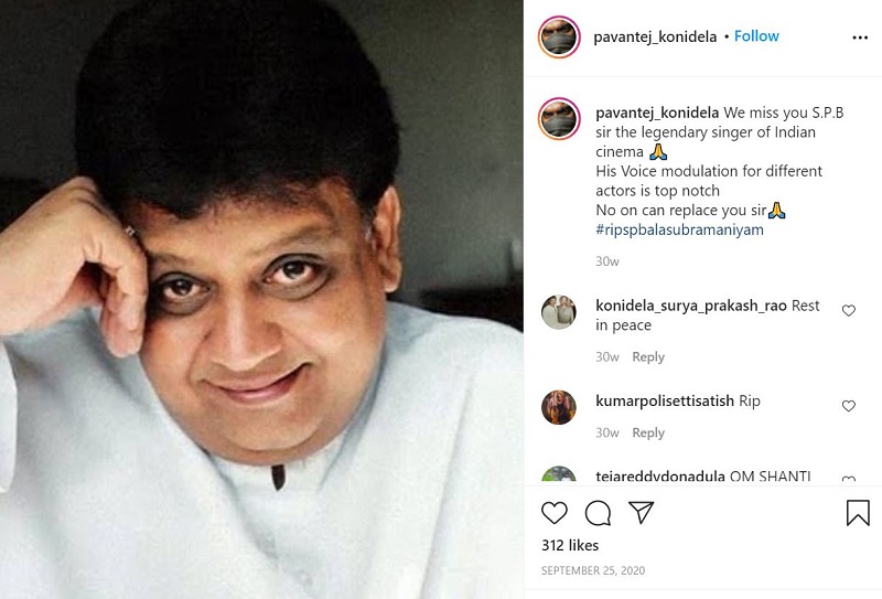 Pavan Tej Konidela Wiki | Age, Wife, Caste, Family, Biography & More 19 Pavan Tej Konidela paid tribute to S. P. Balasubrahmanyam