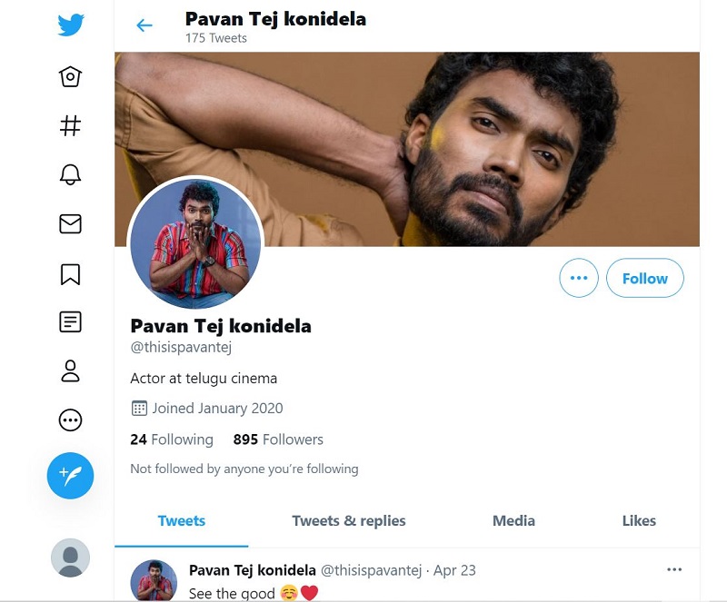 Pavan Tej Konidela Wiki | Age, Wife, Caste, Family, Biography & More 24 Pavan Tej Konidela's Twitter account