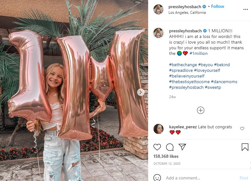 Pressley Hosbach Wiki, Height, Age, Boyfriend, Family, Biography & More 27 Pressley Hosbach Instagram account crossed 1 million