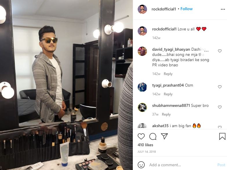 Rock D first IG post