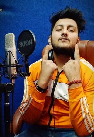 Rock D in music studio