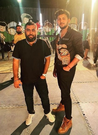 Rock D with his brother Himanshu Tyagi