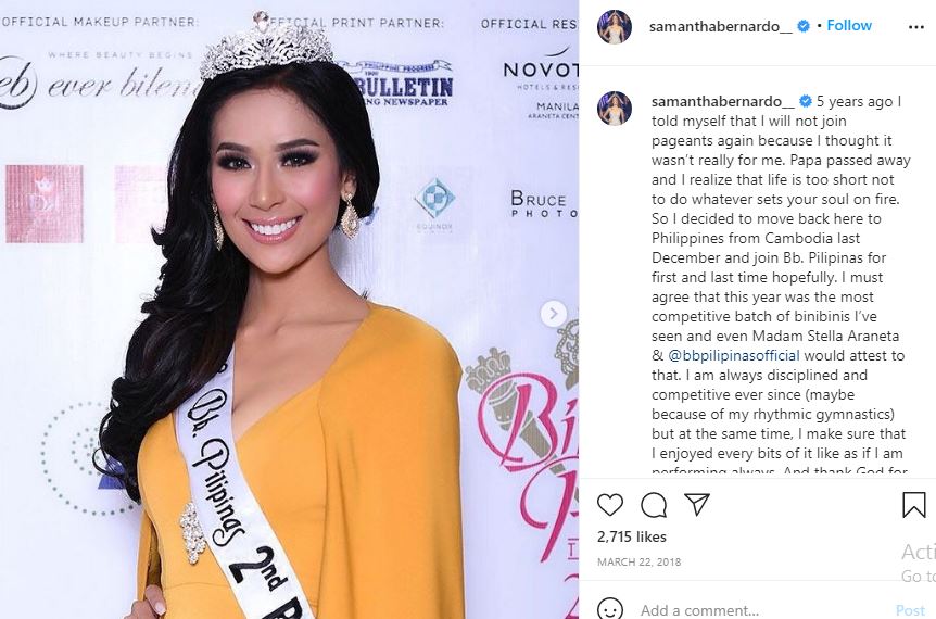 Samantha Bernardo Wiki, Height, Age, Boyfriend, Family, Biography & More 20 Samantha Bernardo won beauty pageants