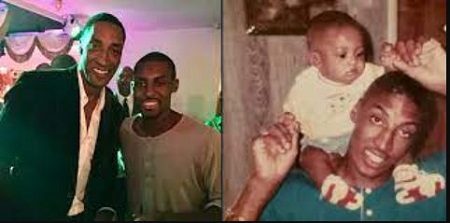 Sonya Roby's ex-partner with his son Antron Pippen