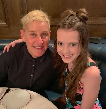 Symonne Harrison with her favorite celebrity Ellen DeGeneres