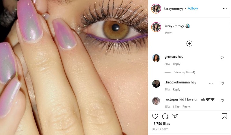 Tarayummy Instagram debut post