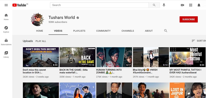 Who is Tushar Silawat? Wiki, Height, Age, Girlfriend, Family, Bio & More 13 Tushar Silawat YouTube channel
