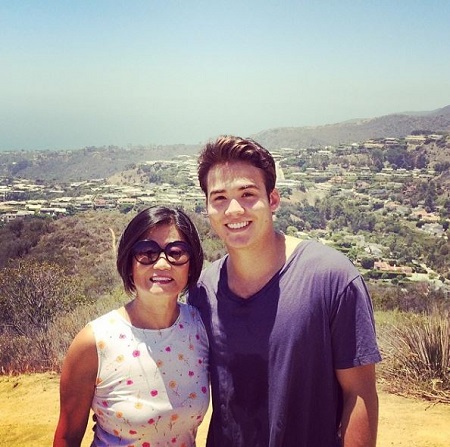 Tyler Williams Wiki | Age, Wife, Height, Family, Biography & More 4 Tyler Williams in his teens with mother.