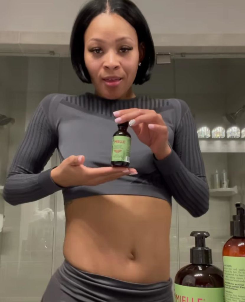 Vena E. uses products my 'Mielle' for her hair