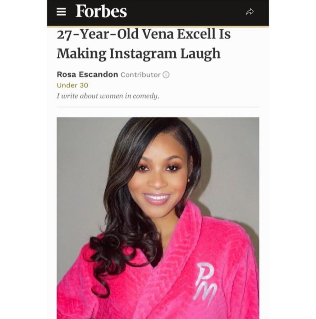 Vena E. was featured in Forbes Magazine