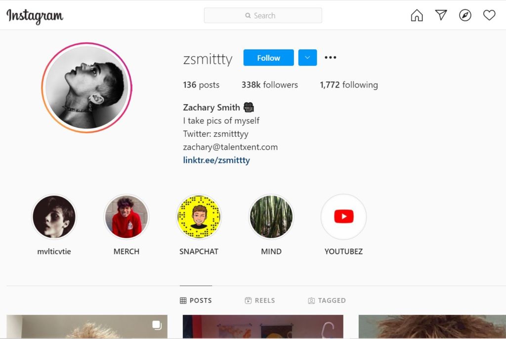 Zachary Smith (TikTok Star) Wiki, Height, Age, Girlfriend, Family, Biography & More 11 Zachary Smith Instagram account