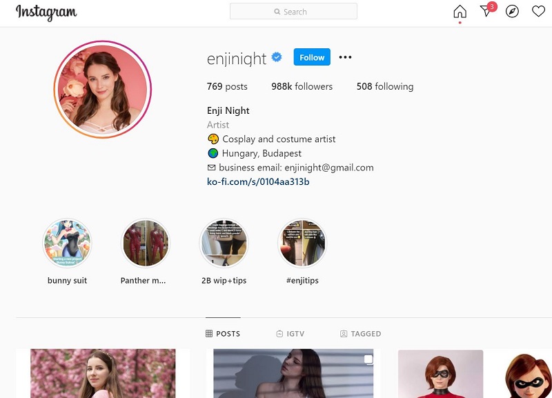 Who is Enji Night? Wiki, Height, Age, Boyfriend, Family, Biography & More 10 Enji Night Instagram account