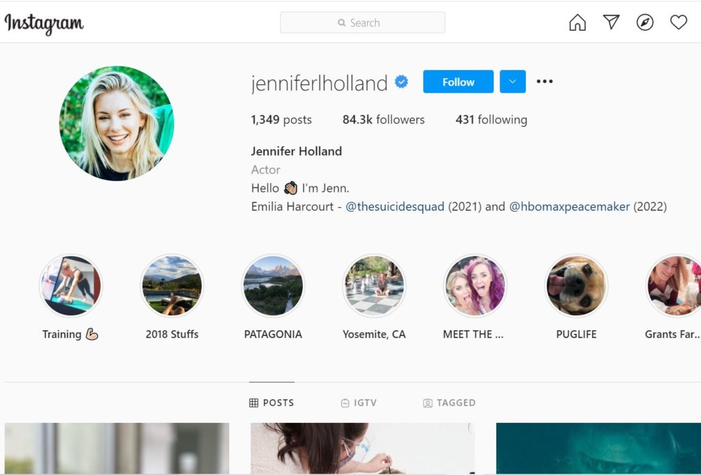 Who is Jennifer Holland? Wiki, Age, Husband, Height, Family, Bio & More 25 Jennifer Holland's Instagram account