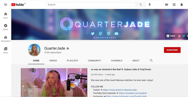 Who is QuarterJade? Wiki, Height, Age, Boyfriend, Family, Bio & More 10 QuarterJade YouTube account