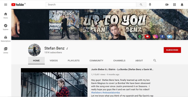 Stefan Benz Wiki: Height, Age, Girlfriend, Family, Biography & More 9 Stefan Benz YouTube account
