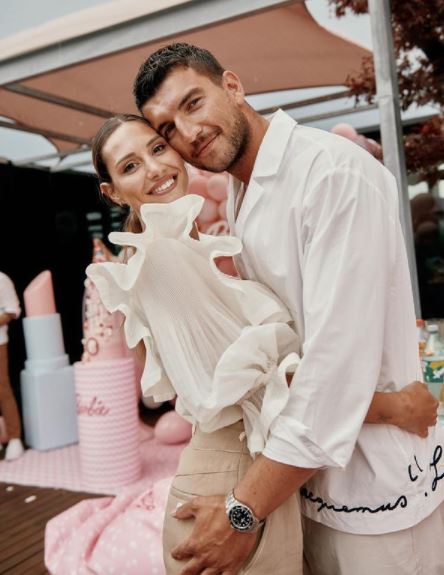 Beatrice Valli with her husband Marco Fantini