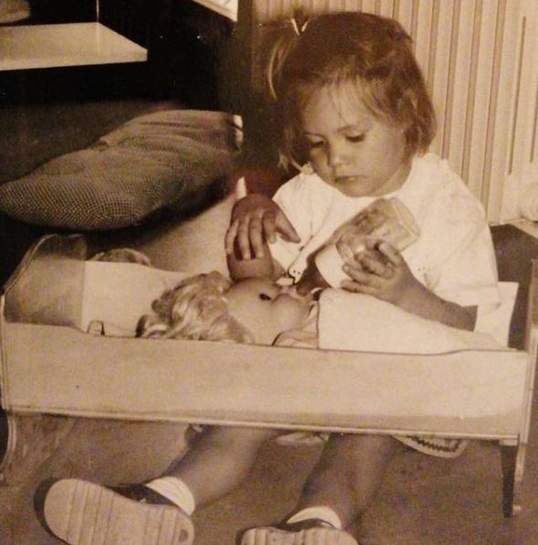 Childhood photo of Beatrice Valli
