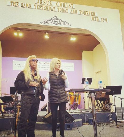 Who is Francie Frane? Wiki, Biography & Facts About Dog The Bounty's Wife 14 Francie Frane and Dog The Bounty at the 970 Chruch