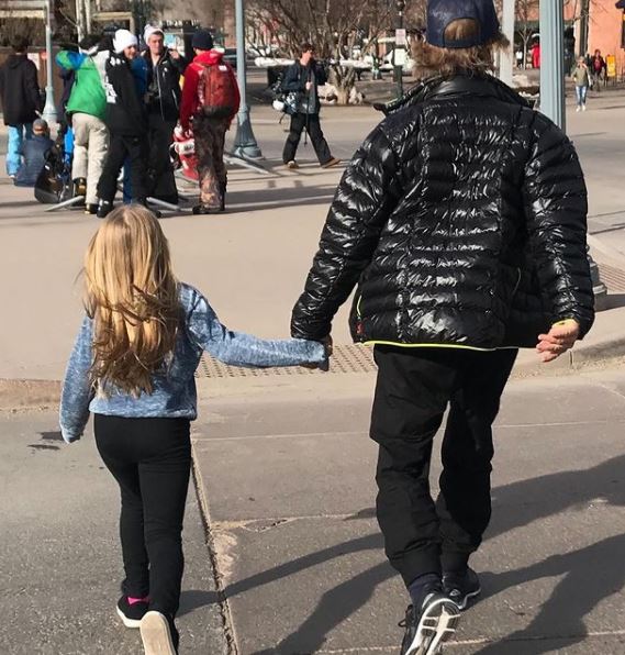 Harper Spade went with father at his show
