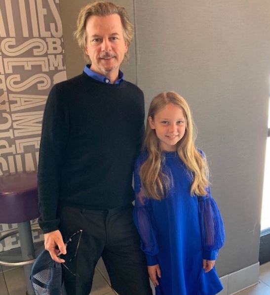 Harper Spade with her father