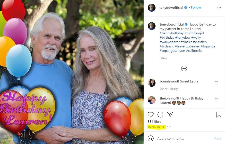 Who is Lauren Shulkind? Wiki, Biography & Facts About Tony Dow's wife 3 Lauren birthday