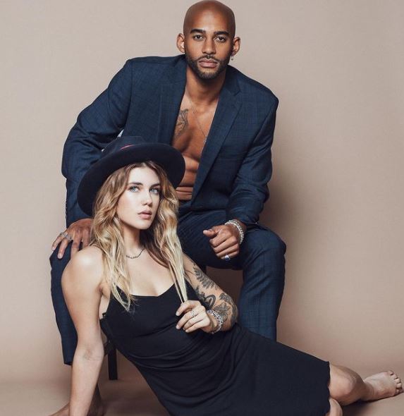 Troy Woolfolk with Alyssa in photoshoot
