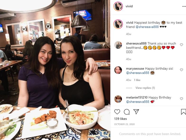 Via Veloso celebrated her friends birthday
