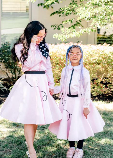 Adrienne Williams Bosh with her daughter