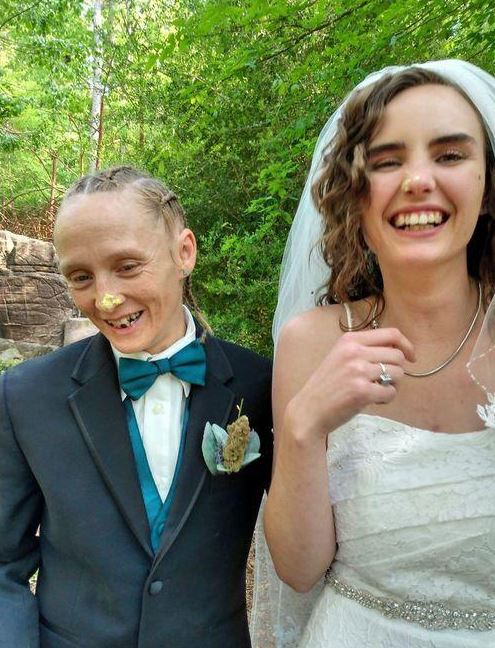 Kylen Schulte with her partner beck