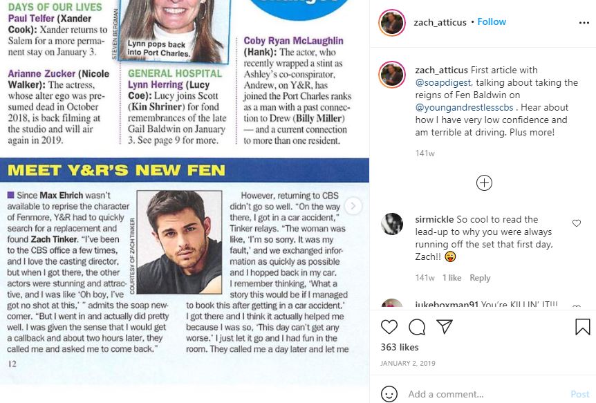 Who is Zach Tinker? Wiki, Biography, Age, Net worth, Girlfriend, Family, Movies & More 17 Zach Tinker first article