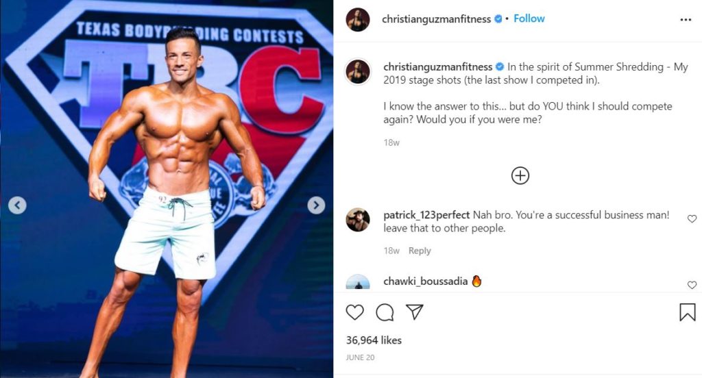 Who is Christian Guzman? Wiki, Biography, Net worth, Height, Weight, Age, Girlfriend, Family & More 15 Christian Guzman's last bodybuilding coemption