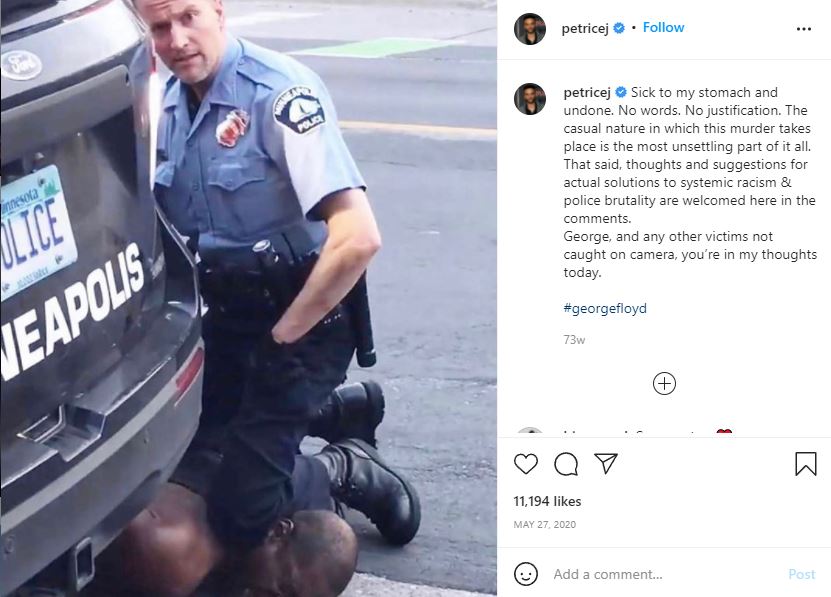 Petrice Jones supported Black Lives Matter protest