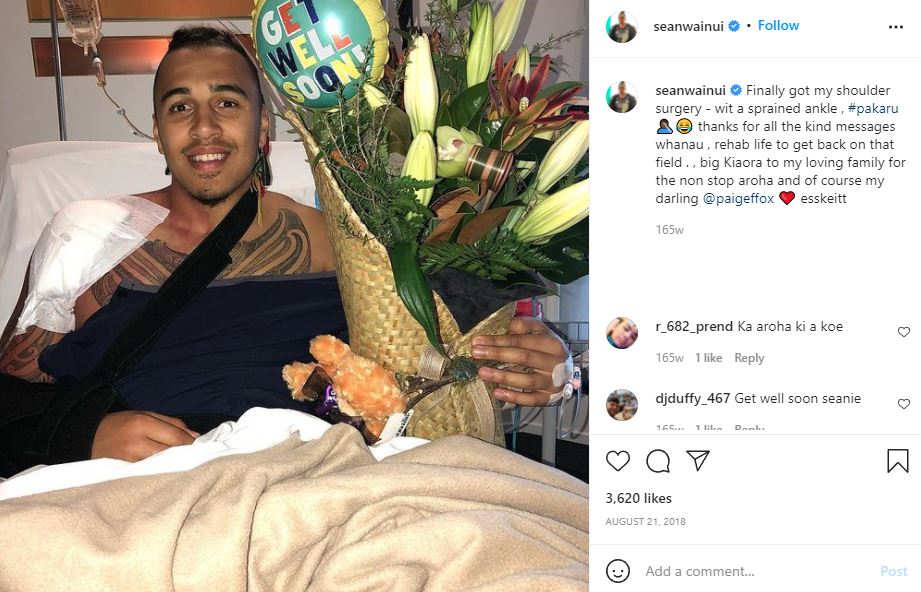 Who was Sean Wainui? Biography, Wiki, Wife, Parents, Ethnicity, Age, Net worth, Death, Height & Facts 14 Sean Weinui had shoulder surgery