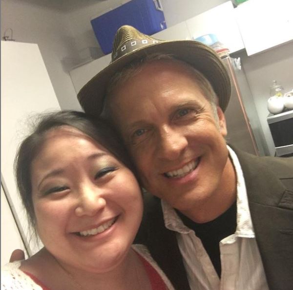 Who is Stephanie Komure? Wiki, Biography, Net worth, Age, Husband, Family, Movies, Height & More 4 Stephanie Komure with actor Patrick Fabian