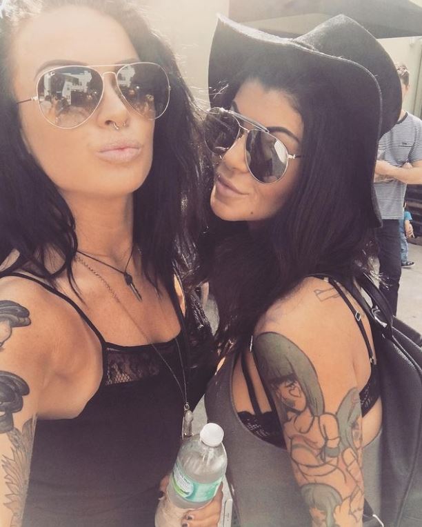 Cuppie Bragg with her friend