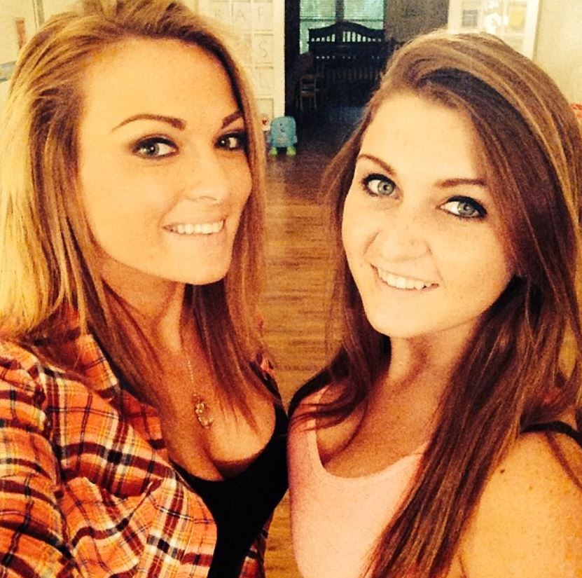 Cuppie Bragg with her younger sister