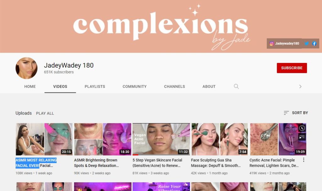 Who is Jade Marie? Wiki, Biography, Age, Net worth, Boyfriend, Family, Ethnicity, Height & More 9 Jade Marie's YouTube channel