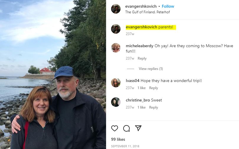 Evan Gershkovich Biography, Age, Wife, Family, Net worth & Facts About Wall Street Reporter 5 Evan Gershkovich's parents