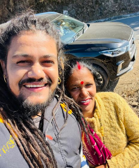 Hansraj with his mother Leela Devi